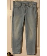 Calvin Klein Faded Sky Blue Pants Jeans Size W12 Ankle Skinny  - £12.41 GBP