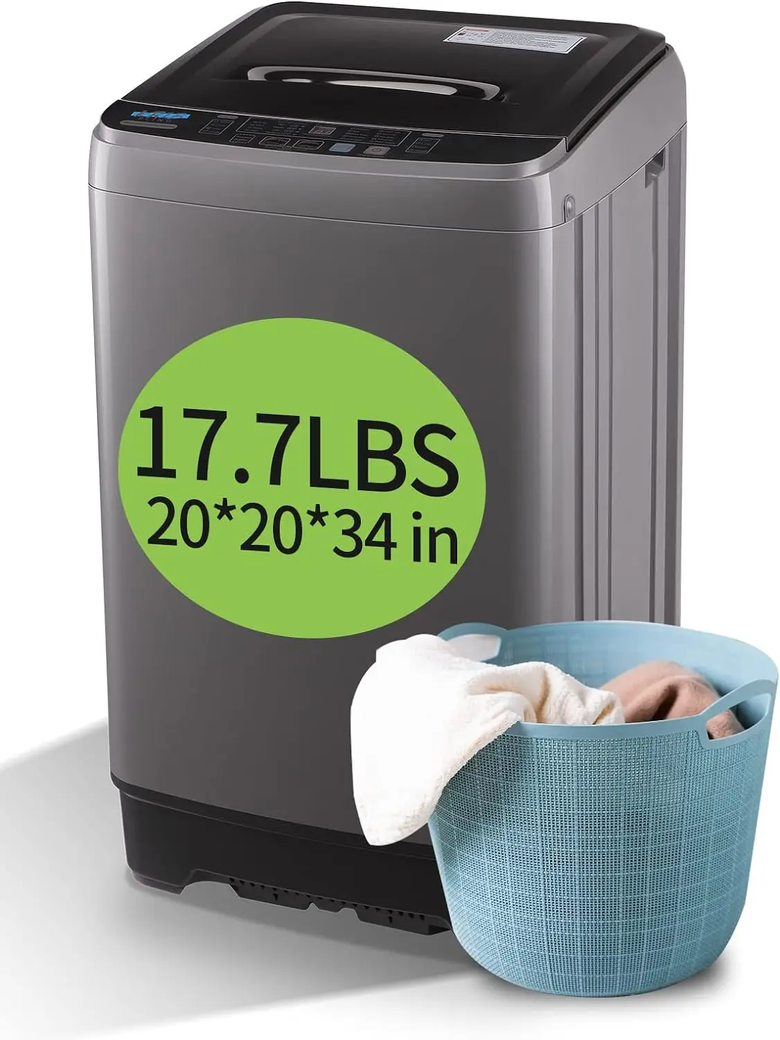 Full Automatic Washing Machine with LED Display, 17.7 lbs Portable Washe... - $347.69+