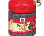 6x Shakers McCormick Poppy Seed Seasoning | 1.25oz | Nutty Flavor Rich C... - $30.93