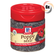 6x Shakers McCormick Poppy Seed Seasoning | 1.25oz | Nutty Flavor Rich C... - $30.93