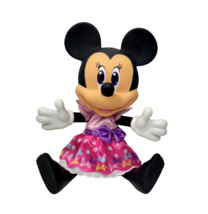 Disney Minnie Mouse Dress Me Up Doll Poseable Pink Dress w/ Bows 2016 Ma... - $380.15 MXN
