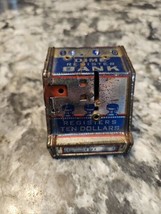 Vintage Dime Register Metal Toy Bank J.Chein Made In USA $10 - £15.30 GBP