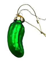 Vintage Glassworks Collection PICKLE LEGEND Midwest of Cannon Falls Ornament Tag - $12.86