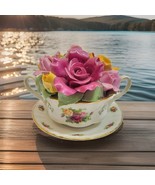 Royal Albert Old Country Roses Cup Of Soup Bouquet LIMITED EDITION Music... - $1,229.95 MXN