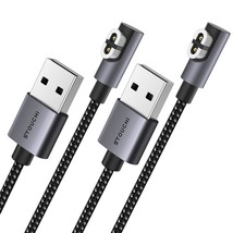 Charging Cable For Shokz Headphones, 2 Packs 4Ft Nylon Braided Usb Magnetic Cord - £18.18 GBP