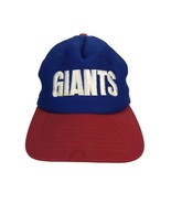 VTG NEW YORK GIANTS Trucker SnapBack Baseball Hat Embroidered Logo Mesh - £15.68 GBP