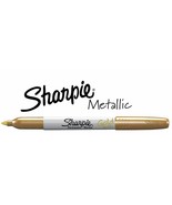 2 Sharpie GOLD METALLIC Permanent Markers Fine POiNT TiP Marker 1823813 ... - $23.11