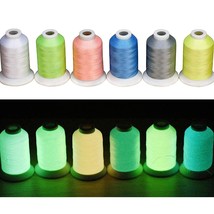 Simthread [Long Glow Duration] Embroidery Machine Thread Glow in The Dark Thread - £29.81 GBP