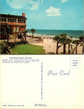 South Carolina(SC) Myrtle Beach Pavilion Palm Trees Flowers Ocean VTG Postcard - £7.56 GBP