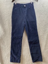 Vintage &#39;wrangler Misses&#39; Women&#39;s Blue Corduroy Pants! Size 10 Usa MX925NV - £19.06 GBP