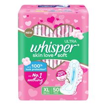 Whisper Ultra Soft Sanitary Pads - 50 Pieces (XL) - $20.69