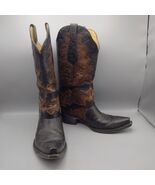 Yippee Ki Yay By Old Gringo Women&#39;s Boots 14” Tall Brown Black Size 8.5 B - $132.67 CAD