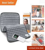 Versatile Heating Pad for Full-Body Relief - 9 Settings &amp; Moist/Dry Heat... - $41.53