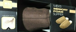 Memory Foam Slippers Warm wool lining for Men Size XLarge 11/12 Color Dark Brown - £16.25 GBP