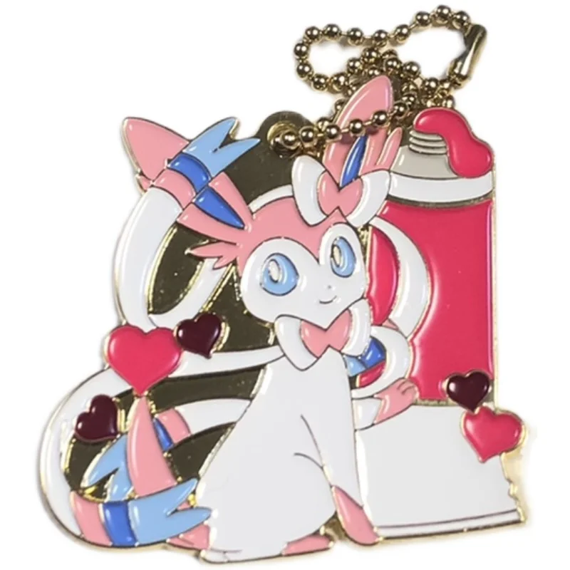 Pokemon action figure cute sylveon creative metal backpack pendant toys children gifts thumb200