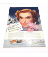 Original Miss Typical America Maybelline Vintage Print Ad 1939 Beauty Ma... - £34.12 GBP