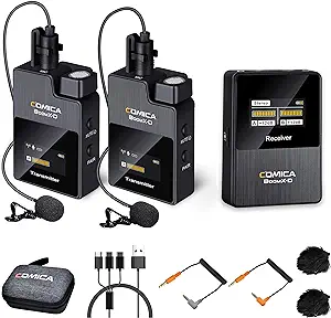 comica BoomX-D2 - Wireless Microphone System for Cameras, Camcorders, Sm... - $211.99