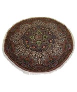 Handmade vintage Persian Tabriz rug 6.5&#39; (200cm) 1970s - 1D36 - $3,081.75 CAD