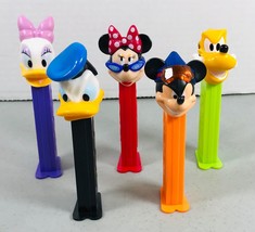 Pez Dispenser Disney - Lot of 5 - Mickey, Minnie, Donald, Daisy and Pluto - £15.74 GBP