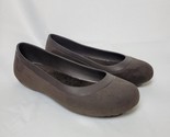 Crocs Women’s Mammoth Flats Fleece Lined Espresso Brown Slip On Shoes Si... - £13.97 GBP