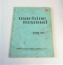 MARKEM Machine Manual Model 200D-1 - $17.44