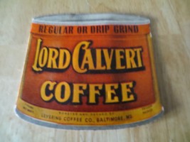Lord Calvert Coffee-Vesper Tea Advertising Sleeve with Liberty Sharps 3-... - £8.18 GBP
