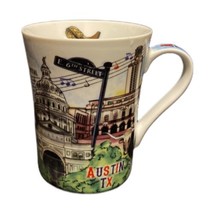 PCF Souvenir AUSTIN TEXAS The Postcard Factory Coffee Mug The Life Music Capital - £14.21 GBP