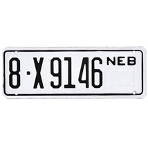  United States Nebraska Base Trailer License Plate 8-X9146 - £13.19 GBP