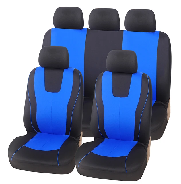 Universal Full Set Car Seat Cover - Full Set (Blue) - £28.30 GBP