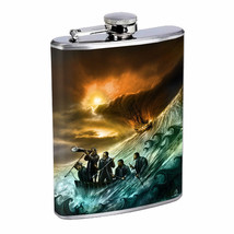 Lost At Sea Storm Em1 Flask 8oz Stainless Steel Hip Drinking Whiskey - £11.83 GBP