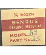 NOS NEW Pack of 3 Genuine Benrus Watch Cal. AY  Setting Lever Screws - P... - $18.81 CAD
