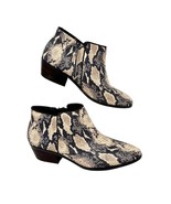 Sam Edelman Womens Reptile Print Faux Leather Side zip Bootie, Size 10 - $716.48 MXN