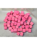 1959 RISK GAME PIECES WOODEN PINK ARMY WITH ORIGINAL CLEAR PLASTIC BOX w... - £3.58 GBP