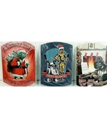 Star Wars Christmas Magnets Darth Vader Yoda R2D2 C3PO 5&quot; x 3&quot; Set Of 3 NWT - €10,67 EUR
