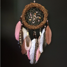 Norse Style Dreamcatcher With Natural Feathers 3 - £17.58 GBP