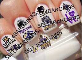 Baltimore Ravens 13 Different Designs》Salon Quality Nail Art Decals New - $12.13