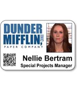 NELLIE BERTRAM ON THE OFFICE NAME BADGE PROP HALLOWEEN COSPLAY MAGNET BACK - $297.90 MXN