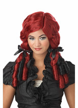 Black Dark Red Doll Curls Wig Gothic Rag Doll Tragedy Ann Frankenstein Vamoire - £12.67 GBP