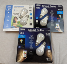 FEIT Electric Smart Bulbs White/Millions of Colors SEALED 3 sets of 2 bulbs - $39.55