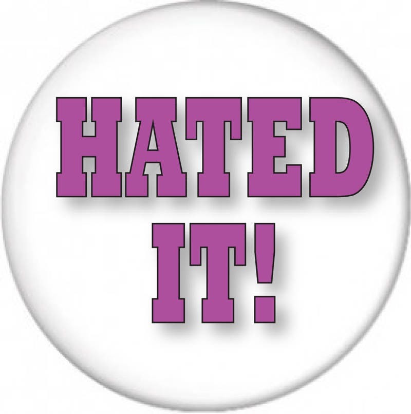 HATED IT! from Men on Films on In Living Color TV Series Pin Back Button... - $7.99