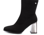 Xti Women&#39;s Casual Suede Booties Black - $99.00