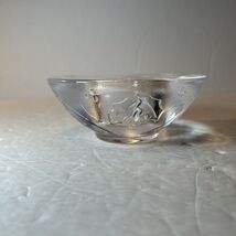 Orrefors Sweden Crystal Holly Days Christmas Votive Candle Holder Holiday - $9.99