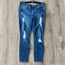 Torrid Womens 16R Premium Bombshell Skinny Distressed Medium Wash Blue Jeans - £22.90 GBP