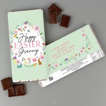 Personalised Chocolate Bar Easter Gift Sprngtime Milk Chocolate - $7.99