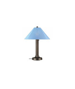 Concepts Catalina Table Lamp with 3 in. bronze body and sky blue Sunbrel... - $281.38