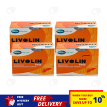 4 Boxes Livolin Forte Liver Cleanse Detox Vitamin Supplement 50&#39;S - £64.91 GBP