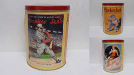   ORIGINAL Vintage 1990s Cracker Jack Baseball Tin Canister  - £15.56 GBP
