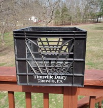 Vtg. Milk Crate Titusville Dairy Pa Quality Heavy Duty Crate 13&quot; X 13&quot; x... - $28.01
