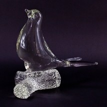 Rare Murano Art Glass Dove Bird On Branch Vintage Figurine Sculpture - £311.11 GBP