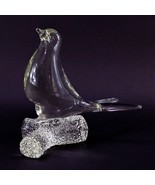 Rare Murano Art Glass Dove Bird On Branch Vintage Figurine Sculpture - £310.64 GBP